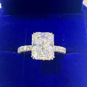 New Moissanite Radiant Ring
